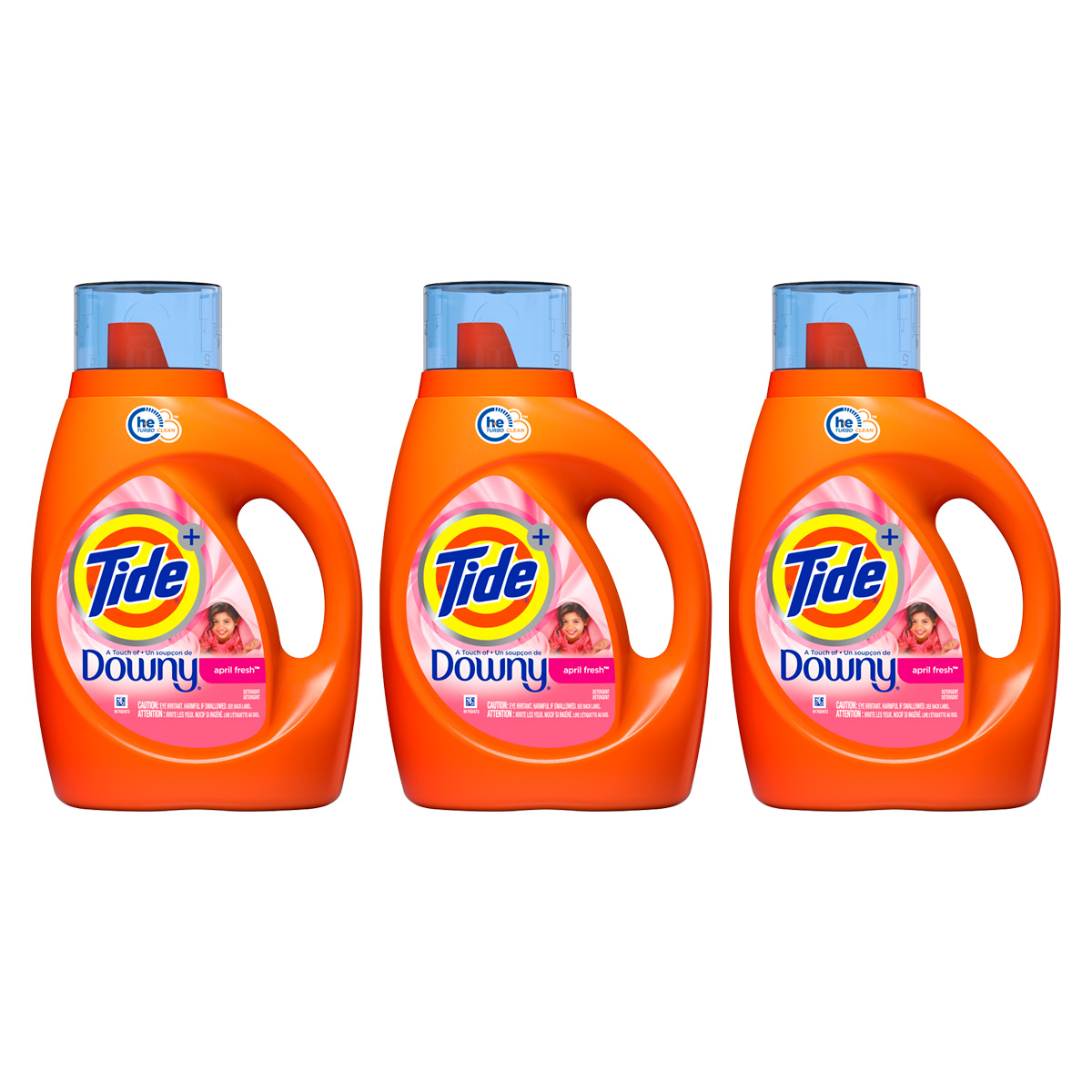 Tide A Touch Of Downy He 1 l Limpeza E Suavidade - 3 Un