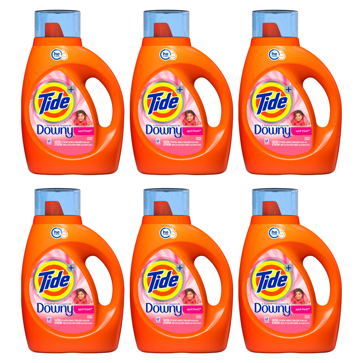 Tide A Touch Of Downy He 1 l Limpeza E Suavidade - 6 Un