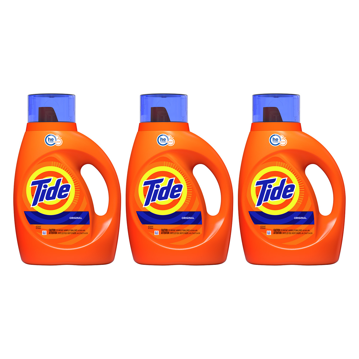 Tide Detergente Liquido P/ Roupas 1 L - Kit Com 3 Un