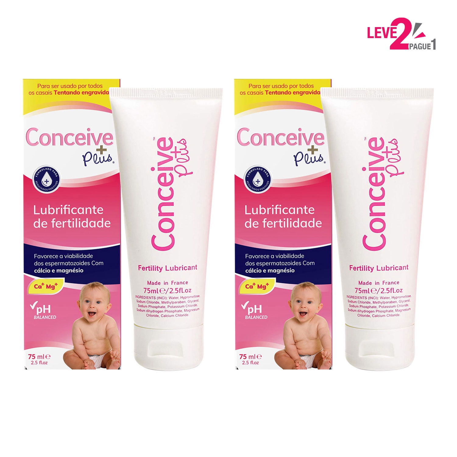 Conceive + Plus Lubrificante Sasmar Leve 2 Pague 1
