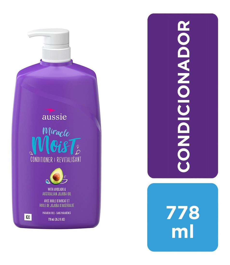 Condicionador Aussie Mega Moist 778ml - Hidratação Intensa e Maciez para seus Cabelos