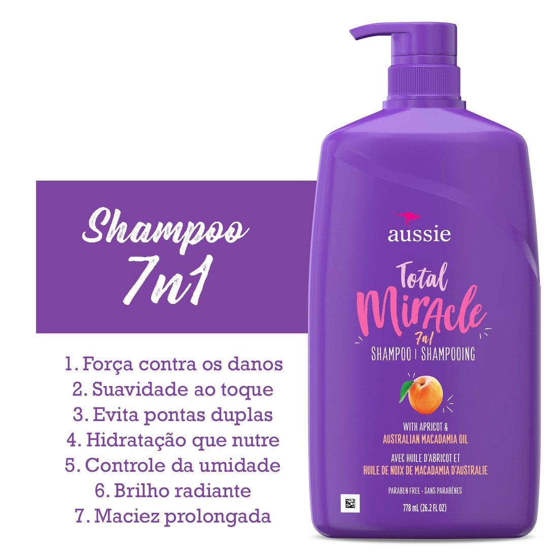 Shampoo Aussie Mega Moist 778ml | Hidratação Profunda e Brilho