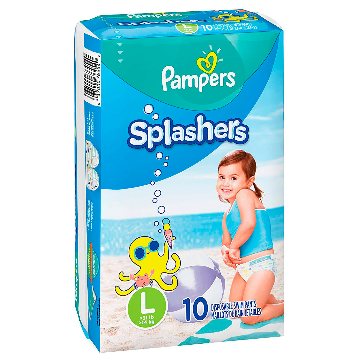 Fralda Pampers Splashers Praia E Piscina - Tam  G- 10 Tiras
