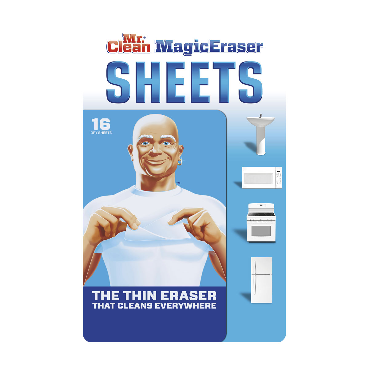Folhas p/ Limpeza Mr Clean Magic Eraser Sheets 16 Folhas