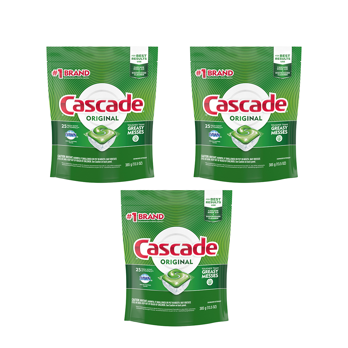 Cascade Original Fresh 25 Pods - 3 unidades