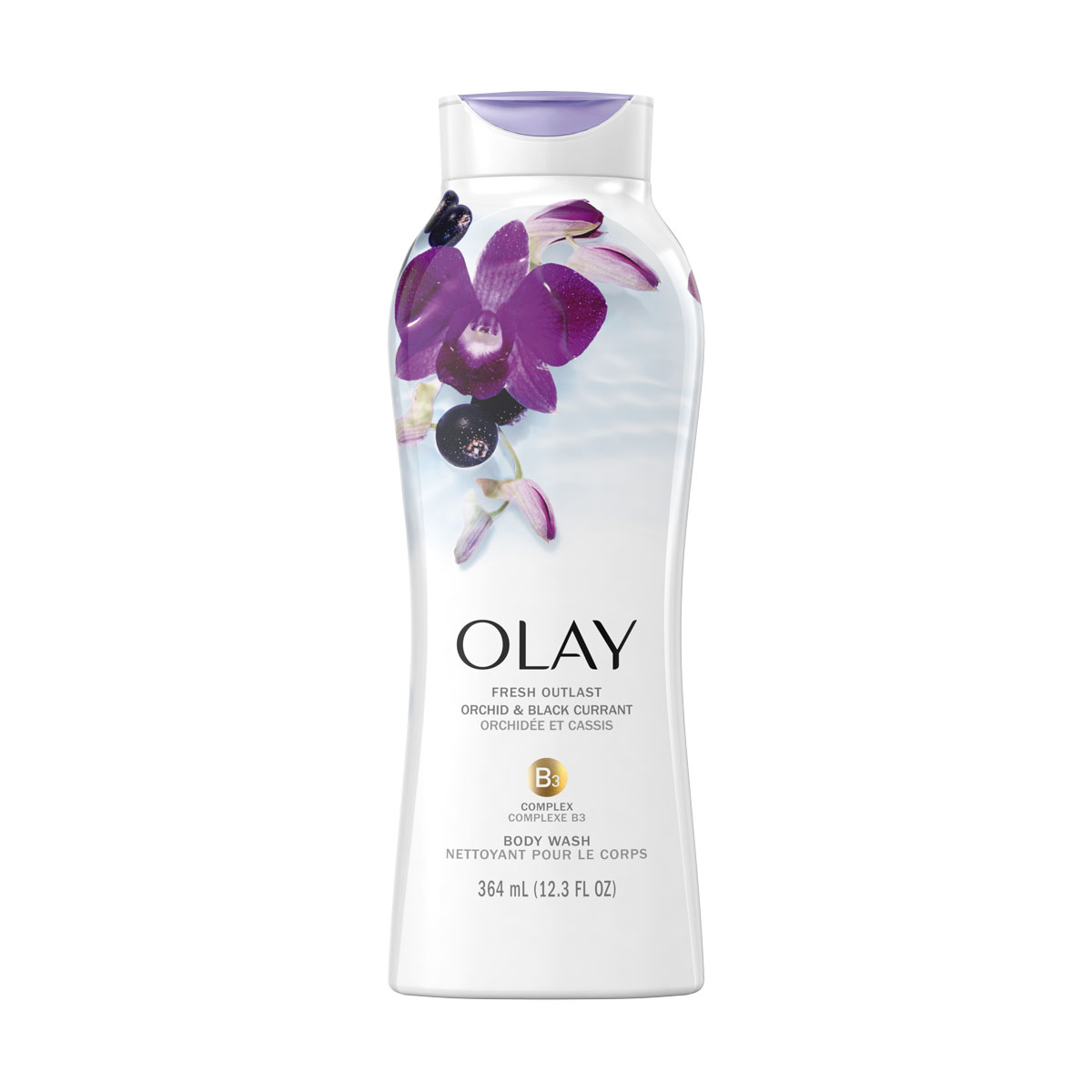 Sabonete Líquido Olay Out. Orchid & Bl. Curr 364 ml