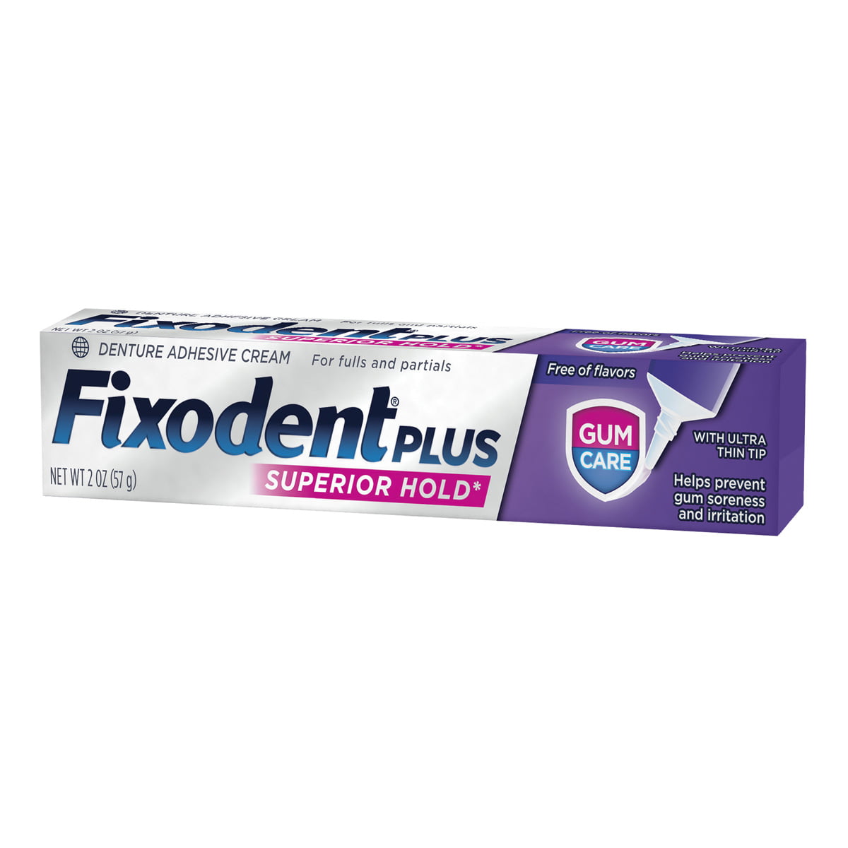  Fixodent Plus Gum Care 57g - Adesivo Dentário para Próteses Dentárias 