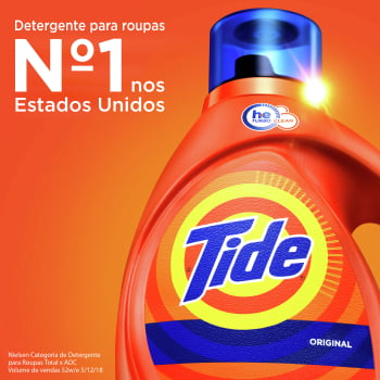 Tide Detergente Liquido P/ Roupas 1 L - Kit Com 2 Un