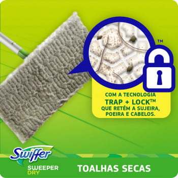 Swiffer Toalhas secas para limpeza de pisos - Refil 1 un.