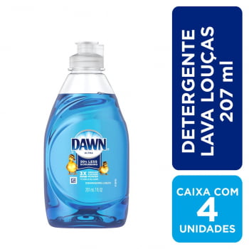 Detergente Louças Dawn Ultra Concentrado 207 ml 4 un.