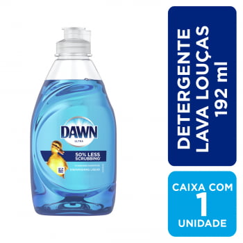 Detergente Louças Dawn Ultra Concentrado 192ml - Remoção Eficiente de Gorduras