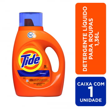 "Tide Detergente Líquido para Roupas 1,36L: Sua Solução para Limpeza Profunda e Frescor Duradouro"